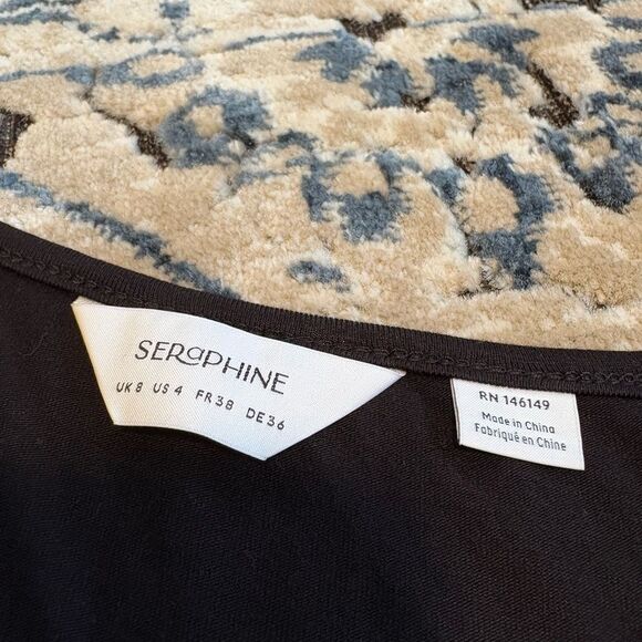 Seraphine Ribbed knit midi sleeveless nursing dress size 4 - Picture 4 of 7